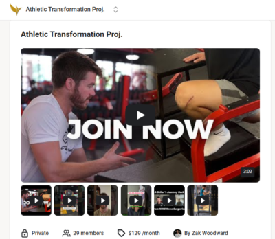 Knee-Hab Return to Sport Protocol ATP ZakWoodward